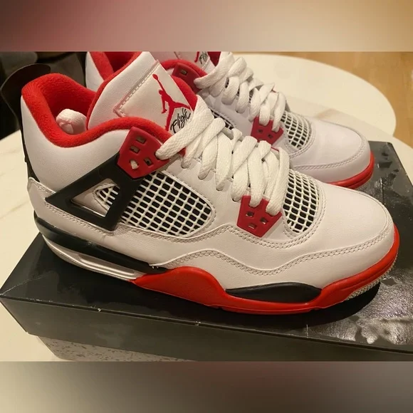 Nike | Shoes | Air Jordan 4 Retro Red Cement Us 6 Mens Us 75